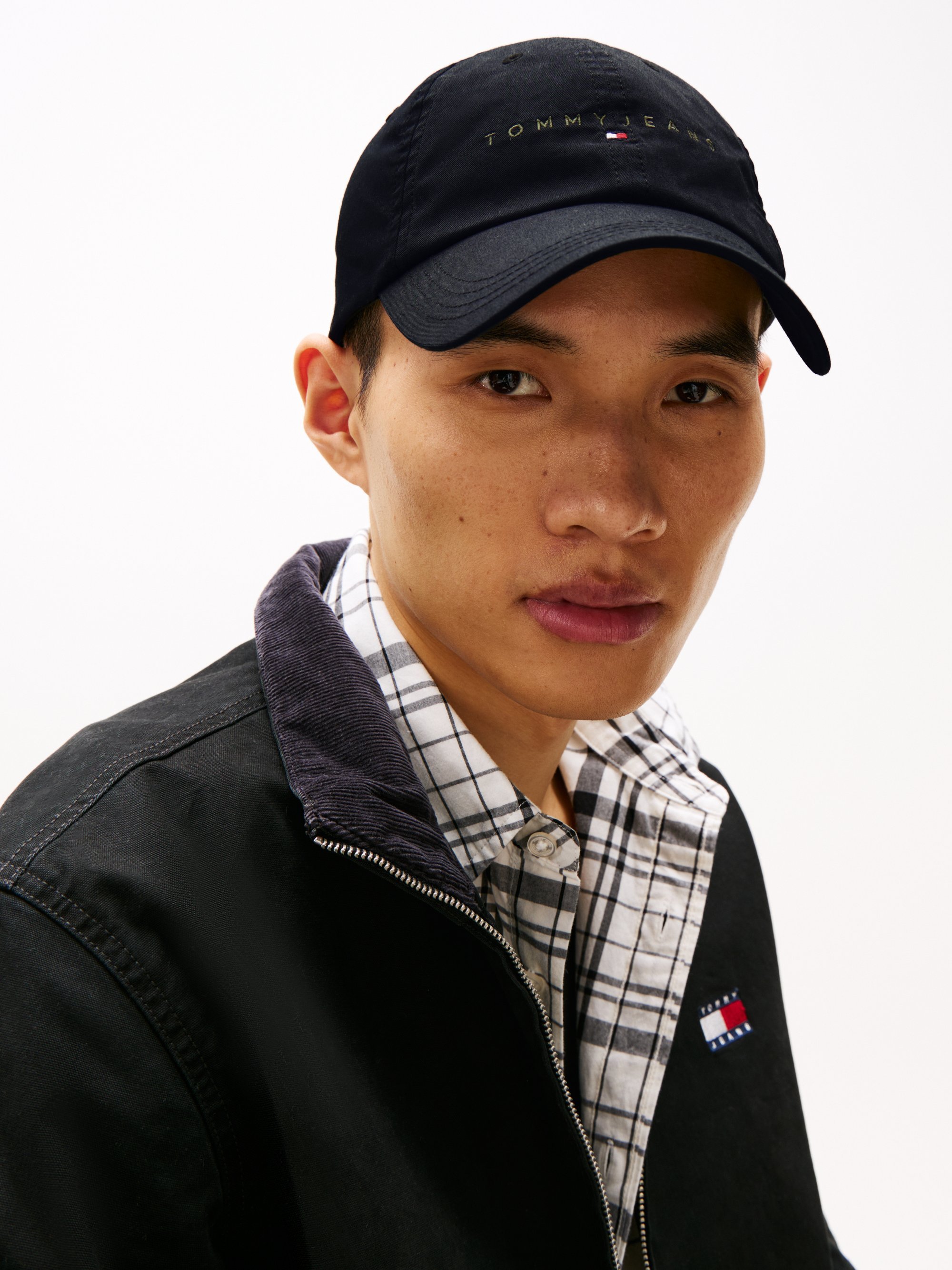 Tommy Jeans LINEAR LOGO UNISEX - Pet - zwart