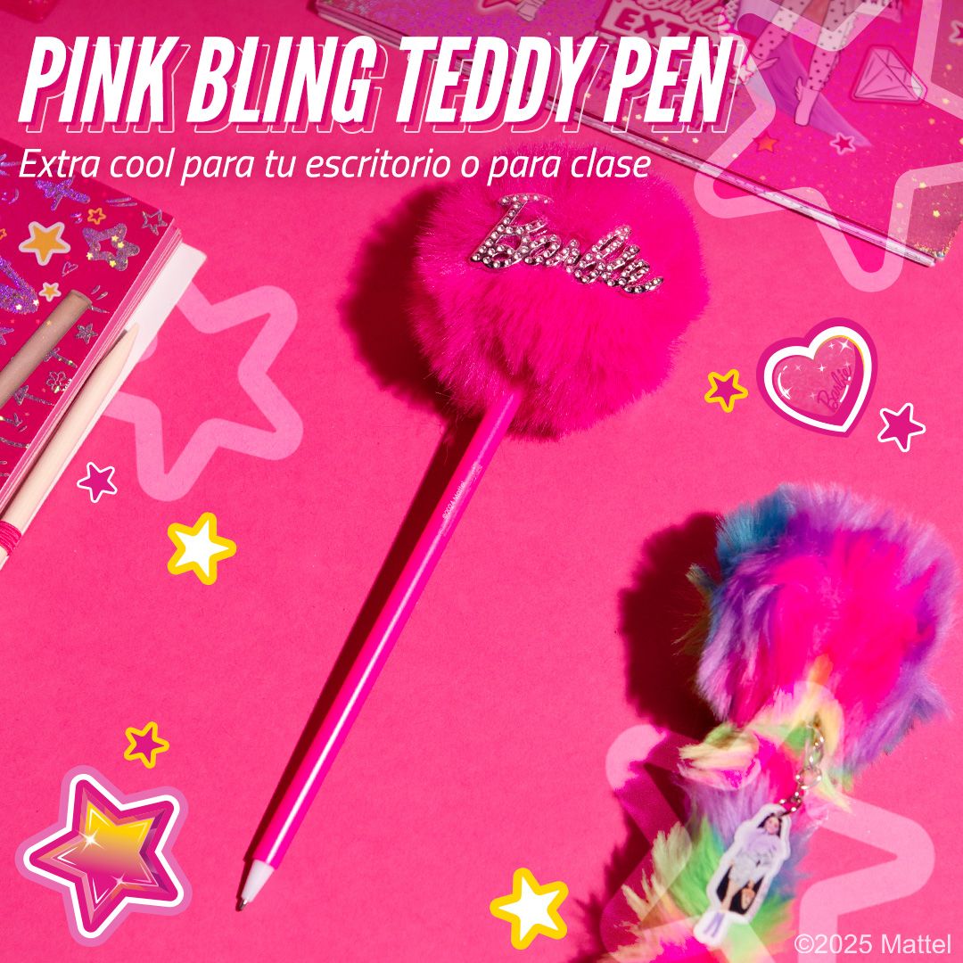 Barbie™ / Princeza Roza Bling Teddy Pen Hemijska olovka Papirnica