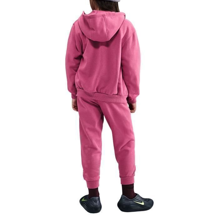 Chándal Nike Girls' Club Fleece Zip Chándal Rosa 36L445-ADZ