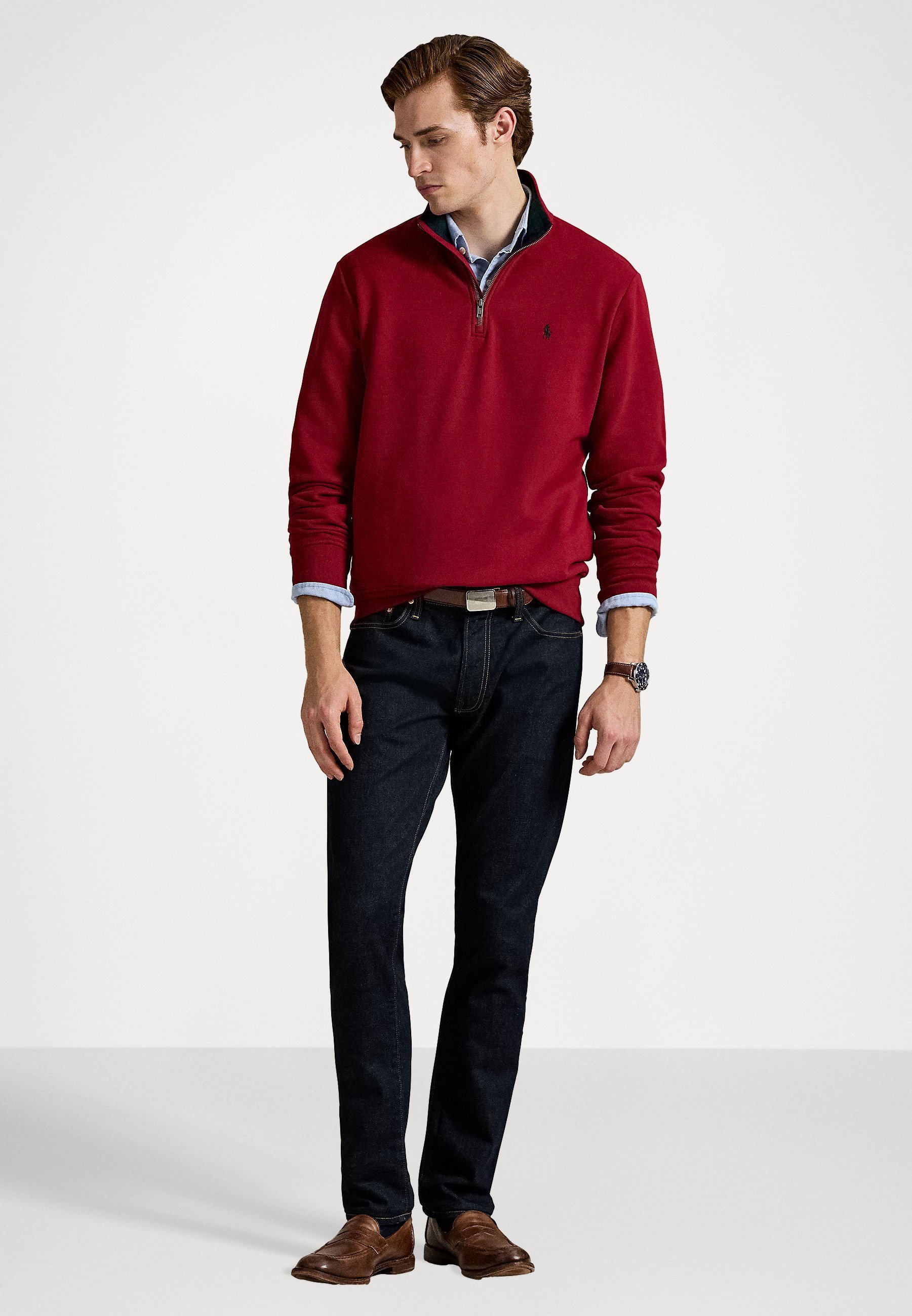 Polo Ralph Lauren THE RL QUARTER ZIP SWEATSHIRT - Hanorac - holiday red