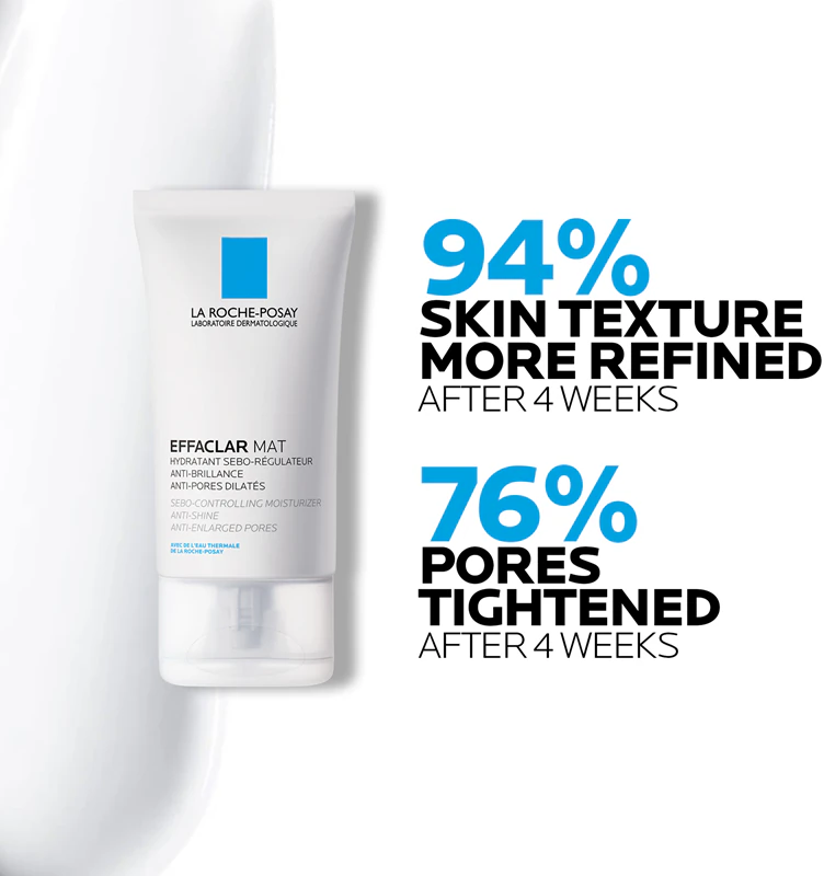 La Roche-Posay Effaclar Mat – Feuchtigkeitsspendende und mattierende Pflege für fettige und problematische Haut