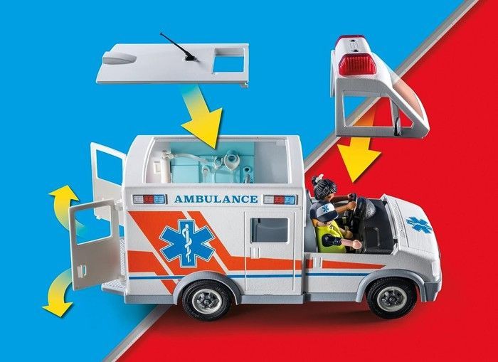 Playmobil CITY Action ambulance avec blessée