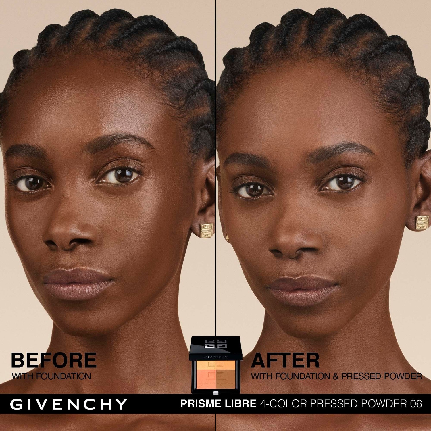 Cipria fissante Givenchy Prisme Libre 4 colori - 7 g