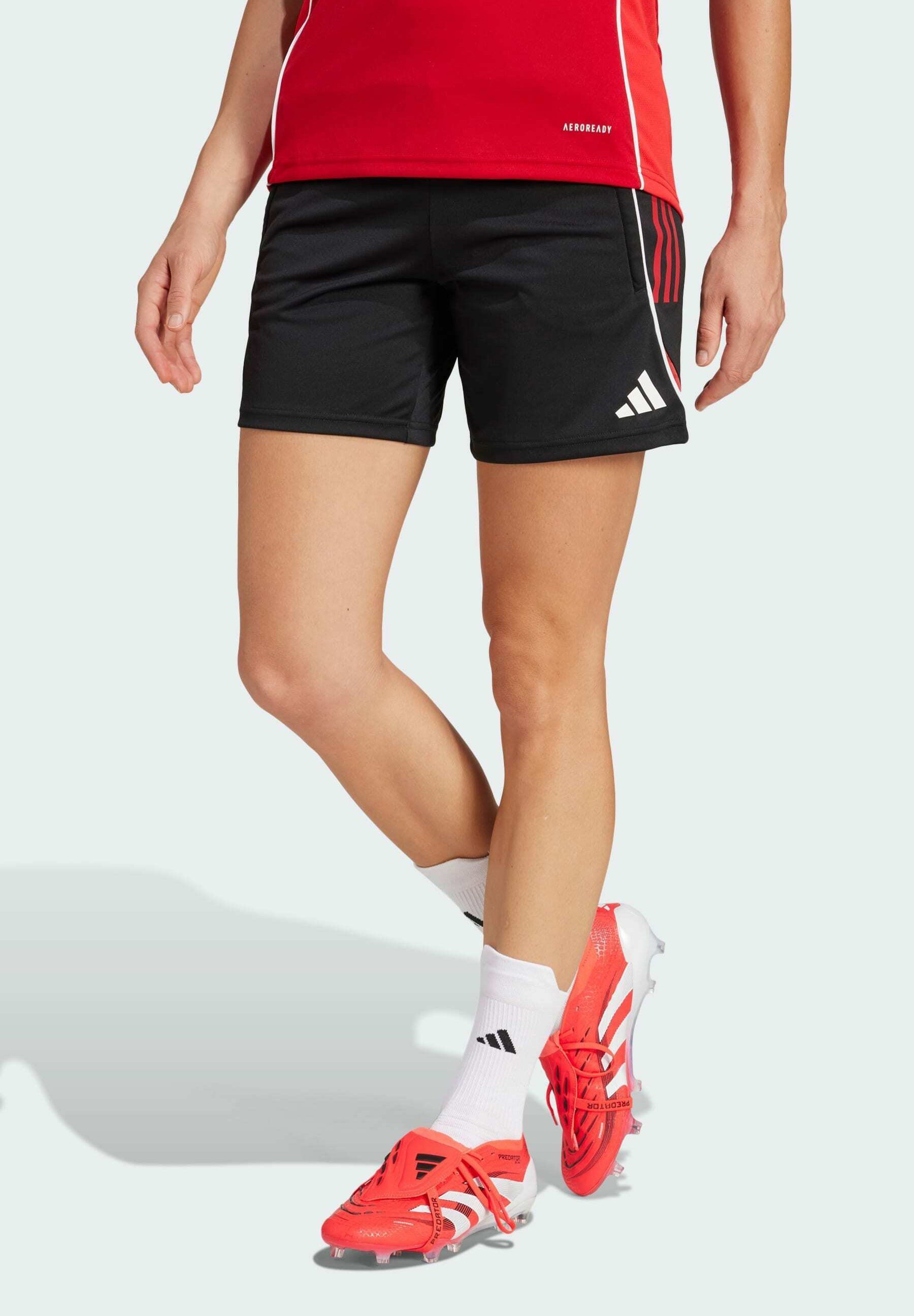 adidas Performance TIRO 25 COMPETITION - Sportshorts - zwart team power rood