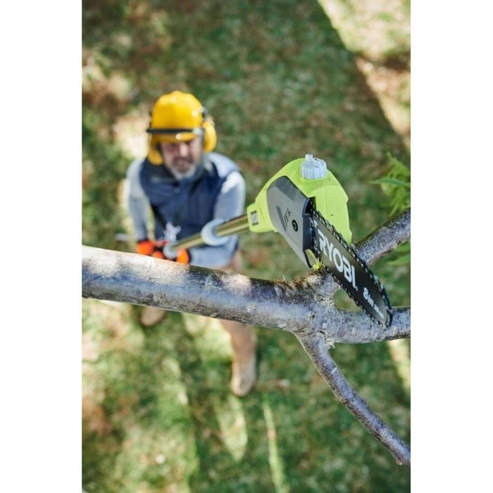 RYOBI - 18V Stokzaag - 20 cm geleiderail - 5,5 m/s - 95 cm verlengbuis meegeleverd - 2,0 Ah accu & lader - RPP182020