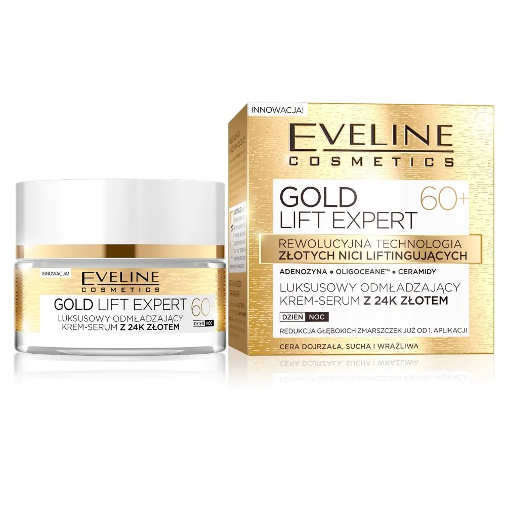 Eveline Gold Lift Expert Krem do twarzy 60+ Dzień/Noc