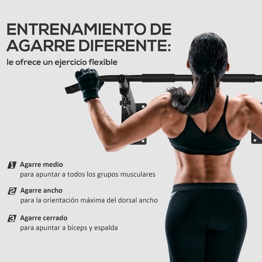 Bar Dominadas Pared Homcom Max. 150 kg