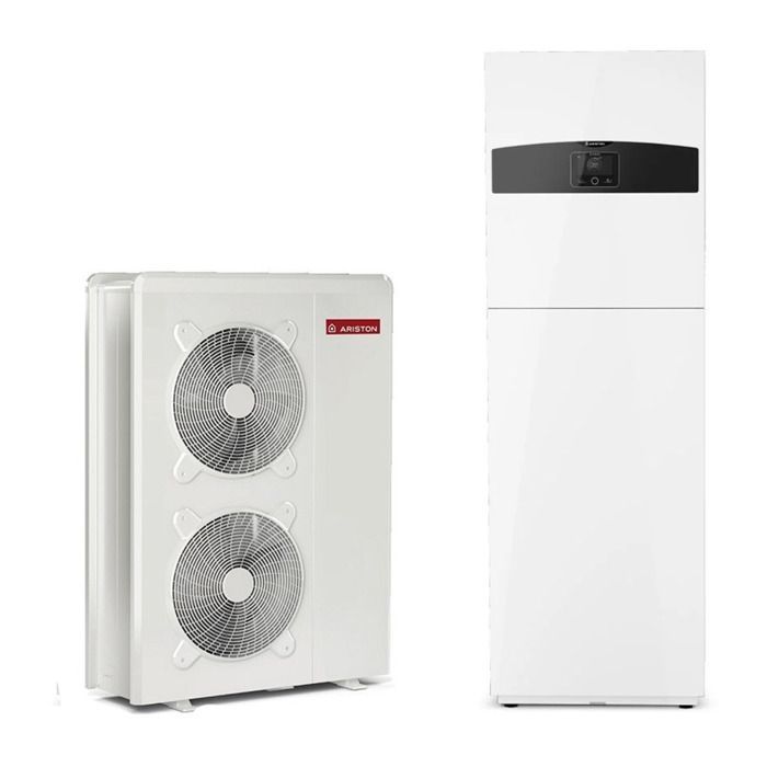 Pompe à chaleur Connecté Air / Eau monobloc Nimbus Compact M avec appoint électrique Ariston 12 kW Triphasé