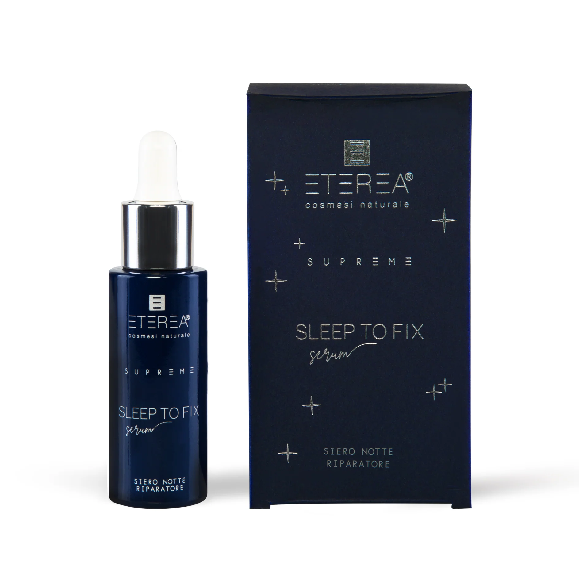 Supreme Sleep To Fix - Tratt.viso notte antirughe, Siero viso antirughe