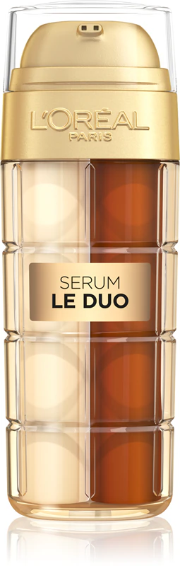 L'Oréal Paris Age Perfect Le Duo Sérum: sérum rejuvenescedor bifásico para iluminar e suavizar a pele.