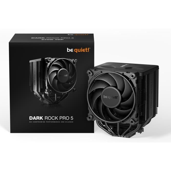 Ventirad CPU - BE QUIET! - Dark Rock Pro 5 - Compatible Intel et AMD - Aluminium et cuivre - Noir