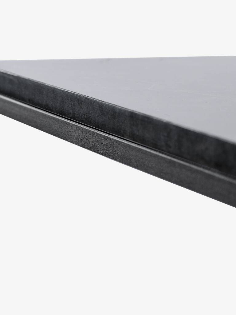 TROSTERUD Klub stolić TROSTERUD 50x100 imitacija mramora/crn