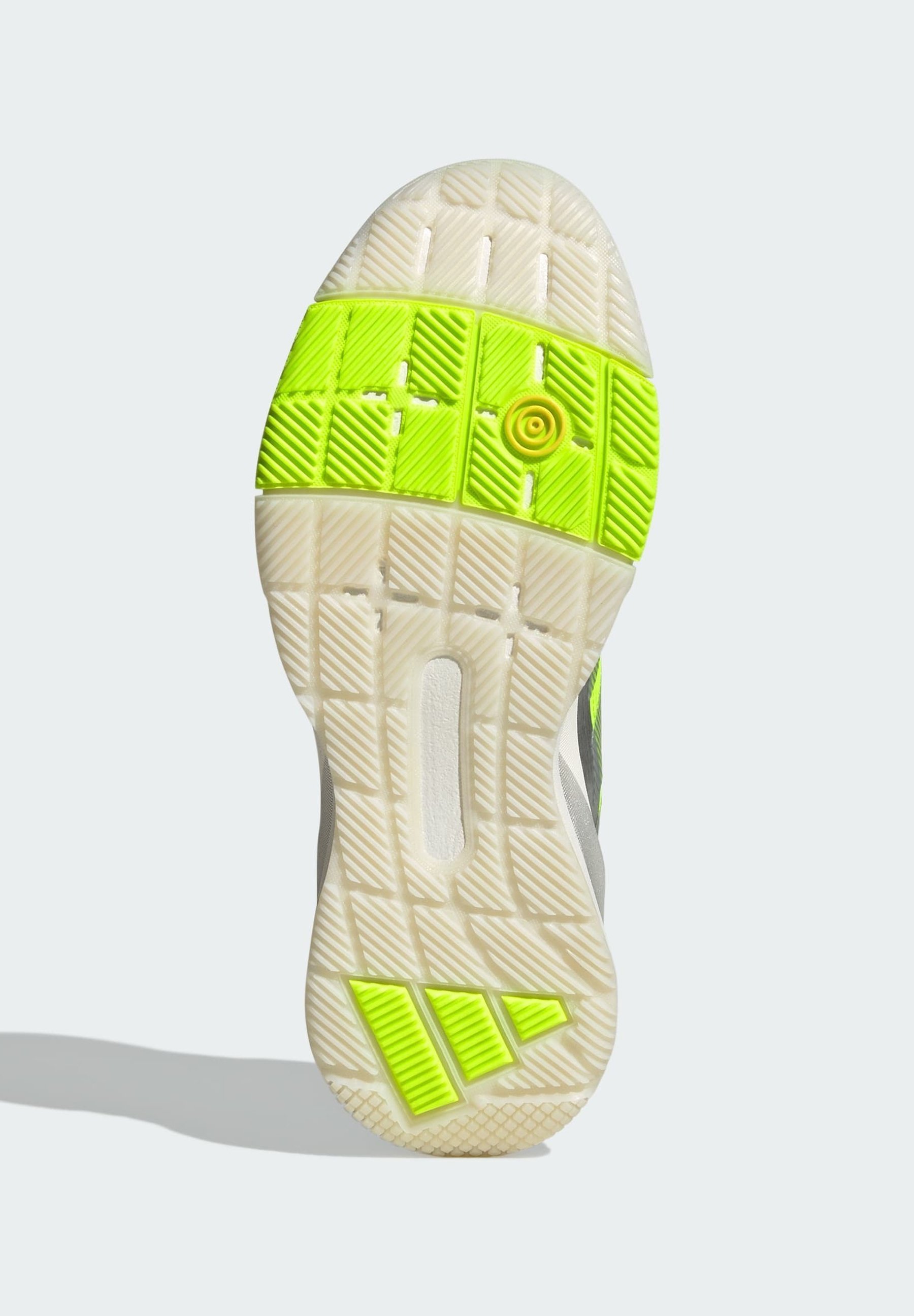 adidas Performance CRAZYQUICK LS - Sapatos de padel - prata limão metálico