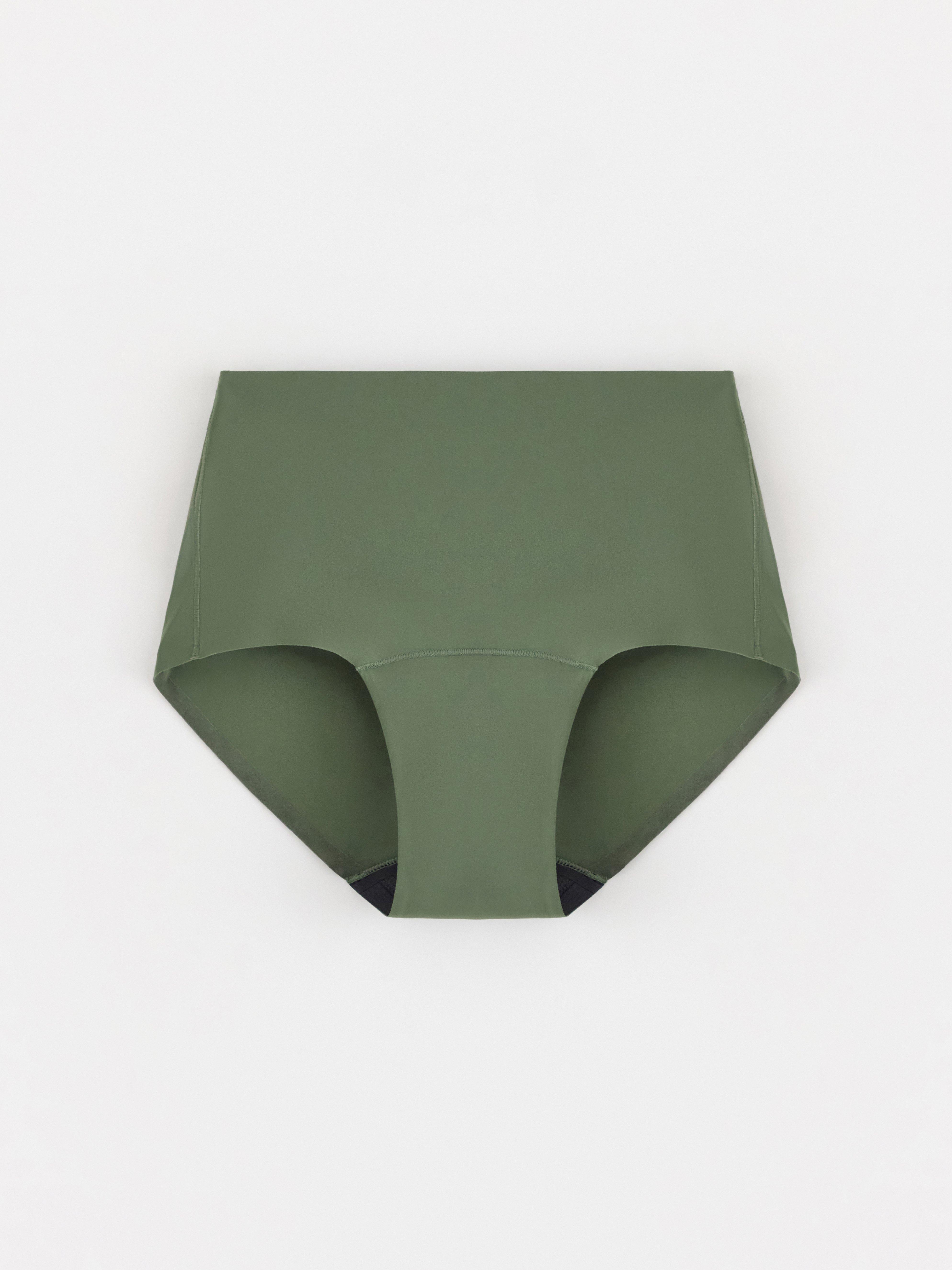 Medium absorberende truse - høy midje - Female Engineering Dusty Khaki