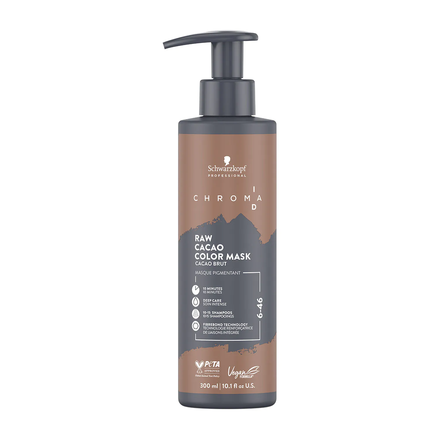 Schwarzkopf Professional Chroma ID Maska koloryzująca do włosów w brązowych odcieniach, 6-46