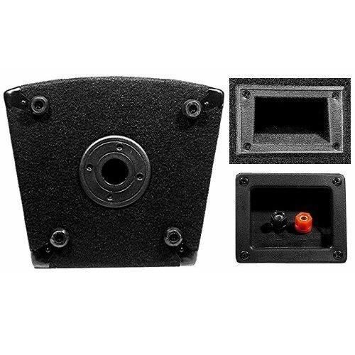 Paire d'enceintes IBIZA SOUND DISCO-08 - 2 x 300 W - Forme trapézoïdale - Bass reflex - Moquette anthracite