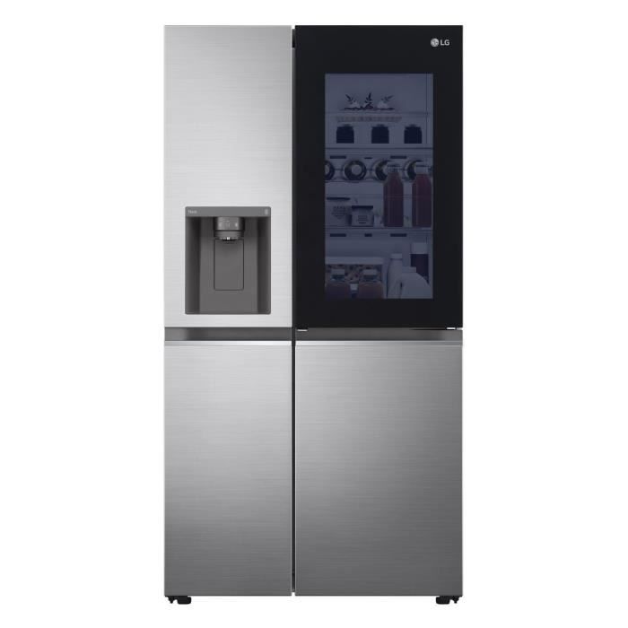 American-style refrigerator - LG - GSXV80PZLE - Stainless steel - 635L - Door Cooling - WiFi