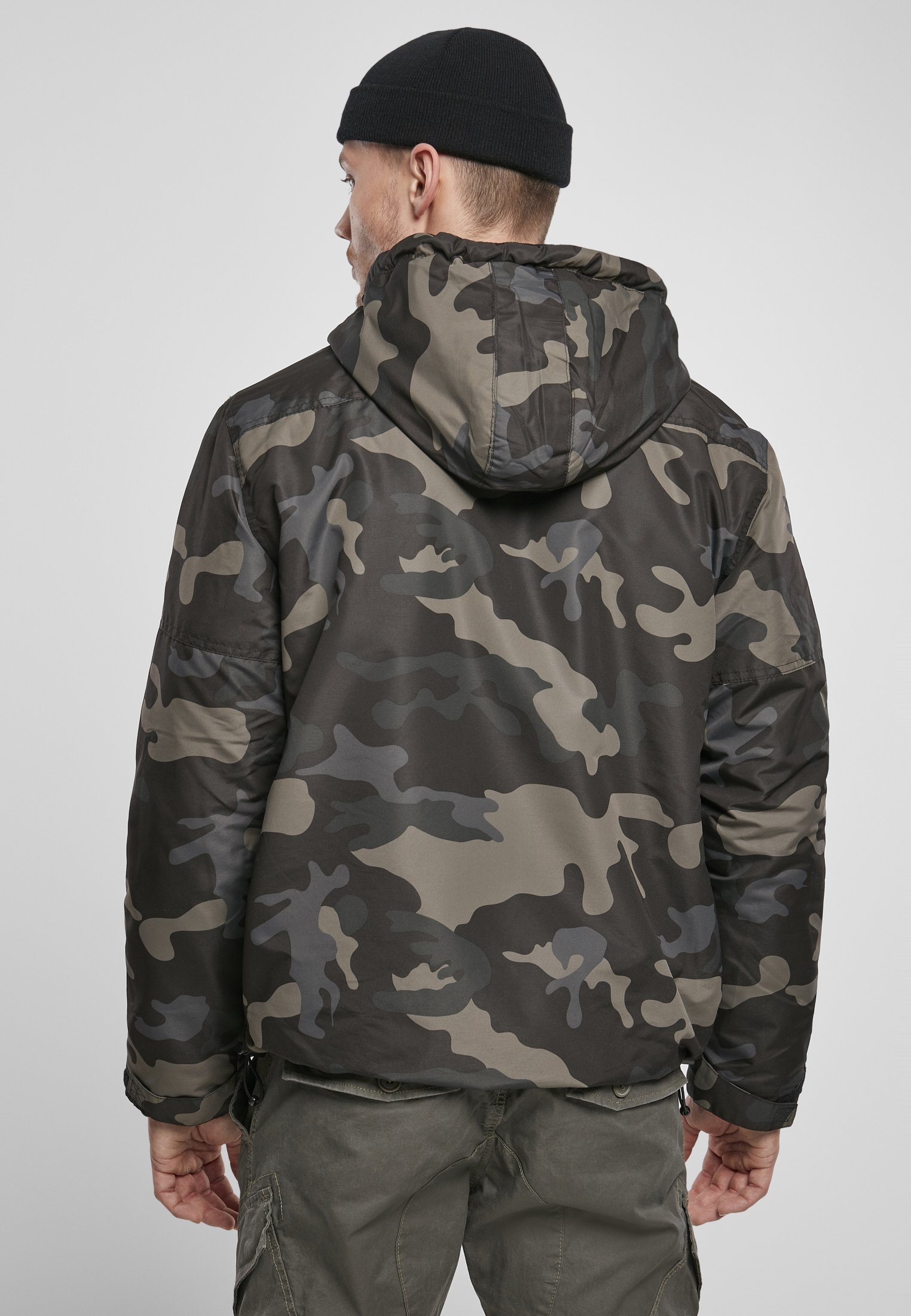 Brandit BREAKER FRONTZIP - Lichte jas - donker camouflage