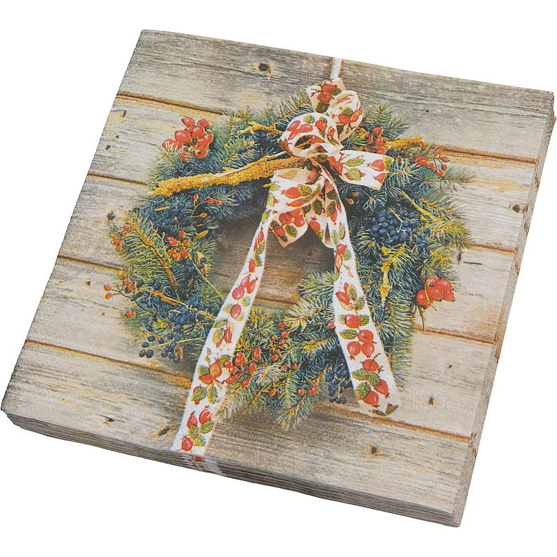 Vie Eco Servietten, 20er-Pack, 33 x 33 cm, Weihnachtsmotiv
