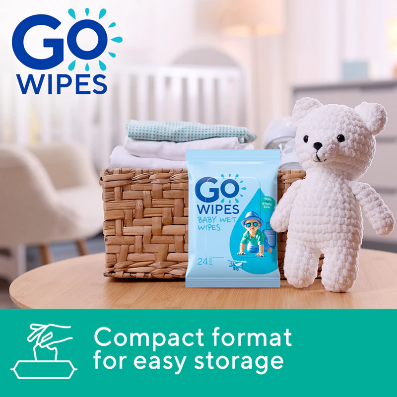 GoWipes Baby Feuchttücher – sanfte Feuchttücher für Kinder bei trockener und atopischer Haut