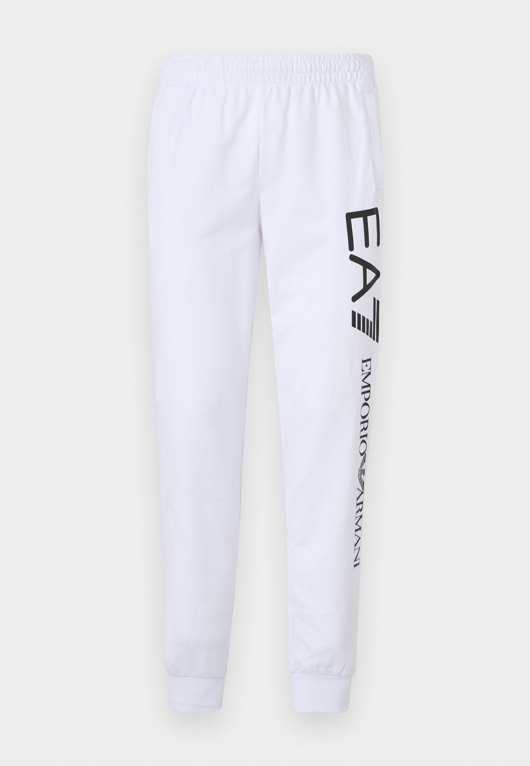 EA7 Emporio Armani BROEK - Trainingsbroek - wit/zwart