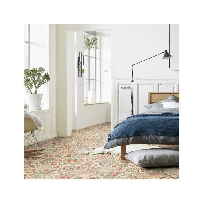 Sol Lino Carreaux de ciment - Brique - Rouleau de 3m x 6m