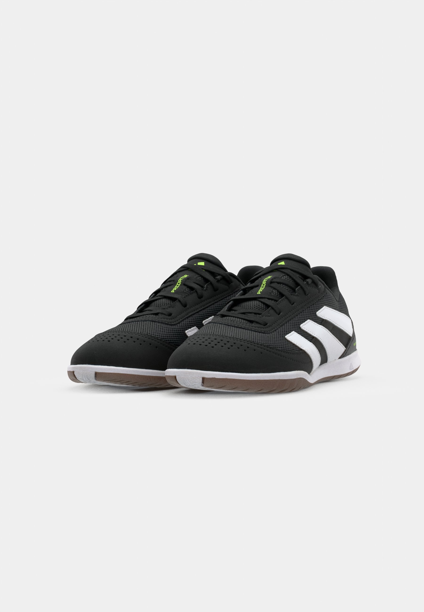adidas Performance PREDATOR CLUB IN SALA - Ghete de fotbal de sală - black/footwear white/lucid lemon