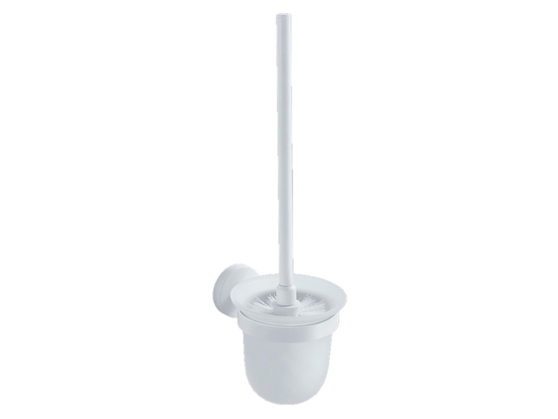 Szczotka do WC wisząca szkło matowe białe Stella Classic