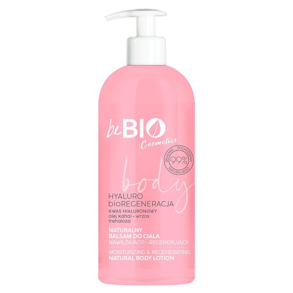 beBIO HYALURO Fuktighetsgivende og regenererende kroppslotion 350ml
