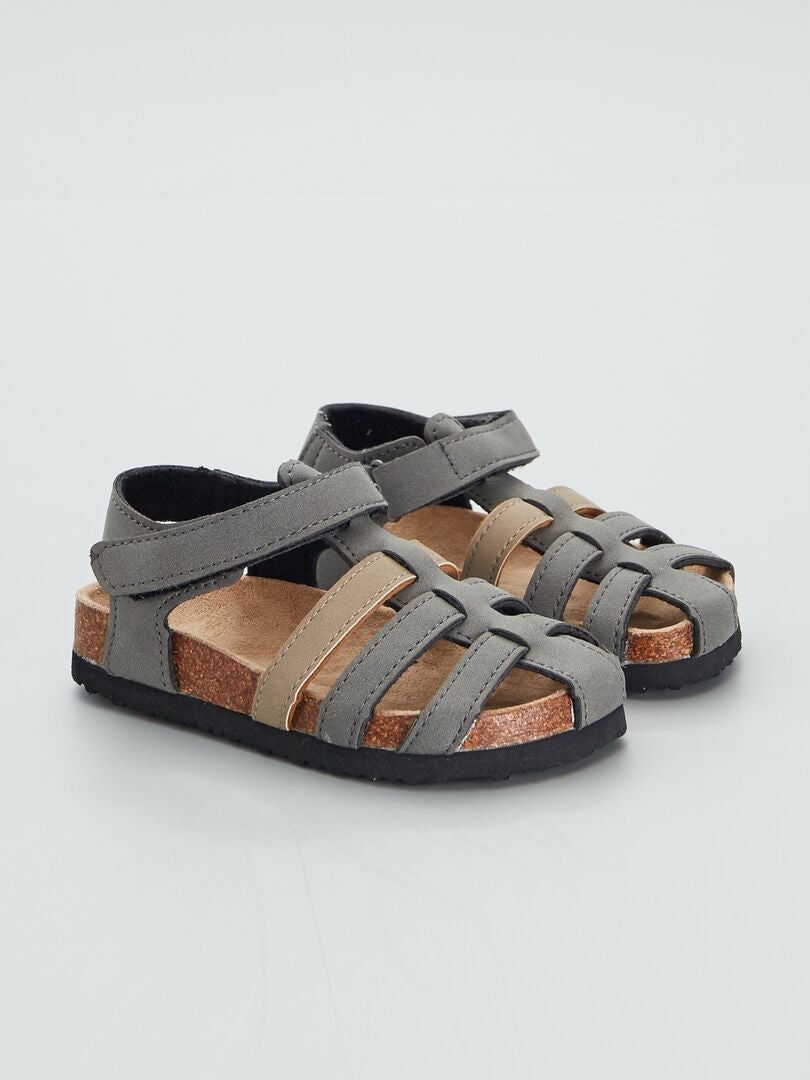 Gesloten sandalen - GRIJS