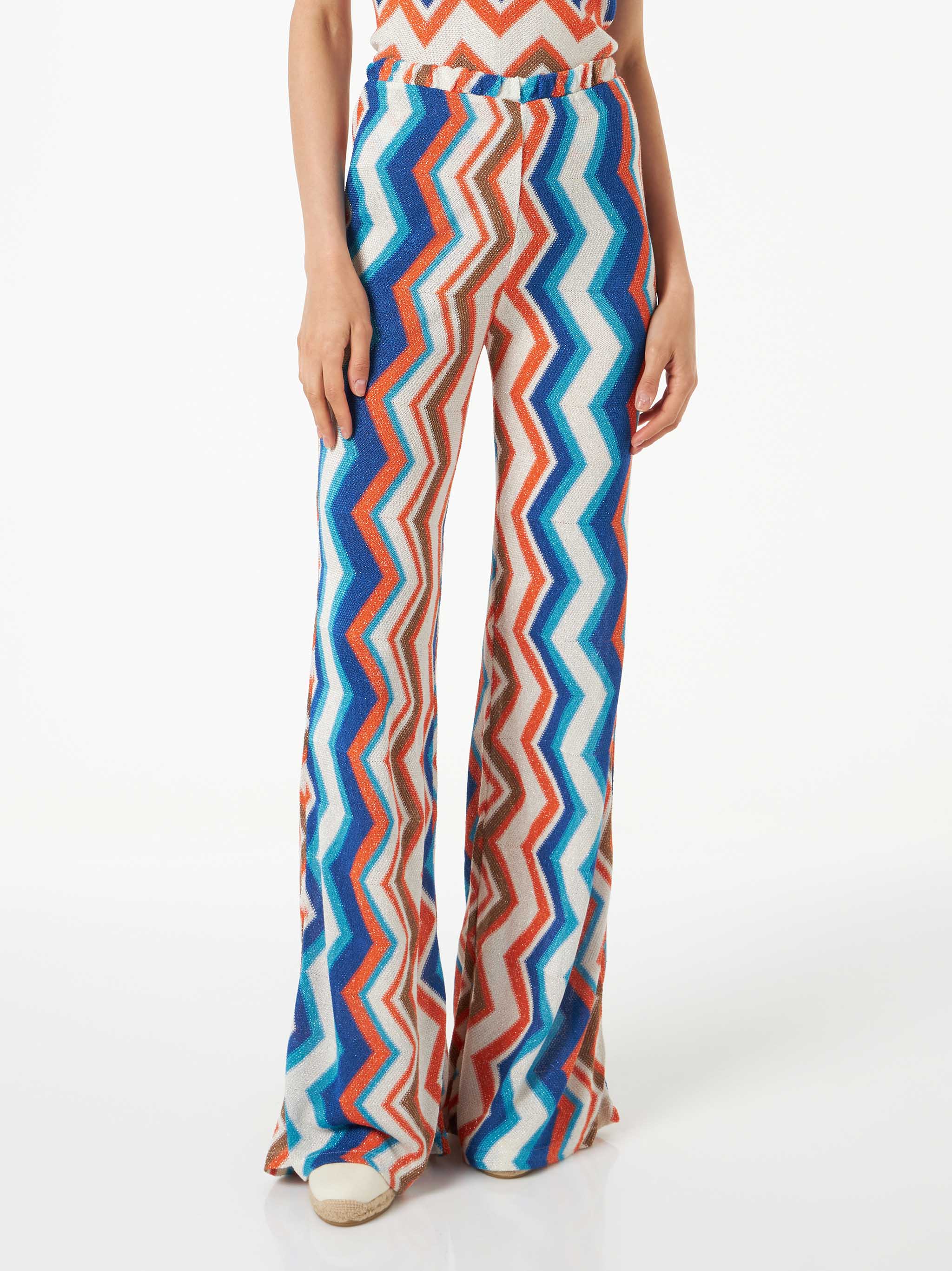 Damen-Strickhose mit Chevron-Muster