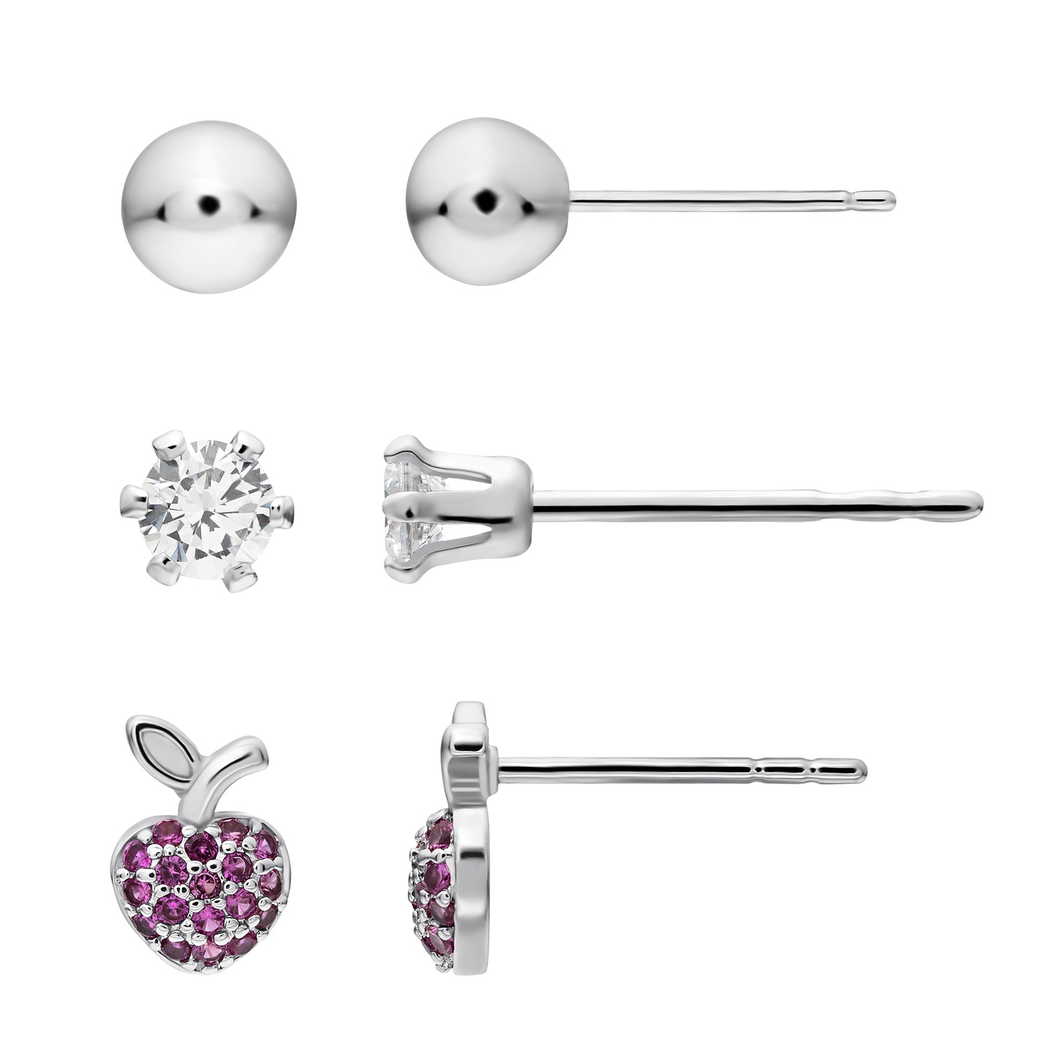 Heideman Boucles d'oreilles Roma couleur argentée polie