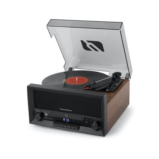 Platine vinyle - MUSE - MT-112 MB - Micro-système CD - Bluetooth - 3 vitesses (33/45/78)