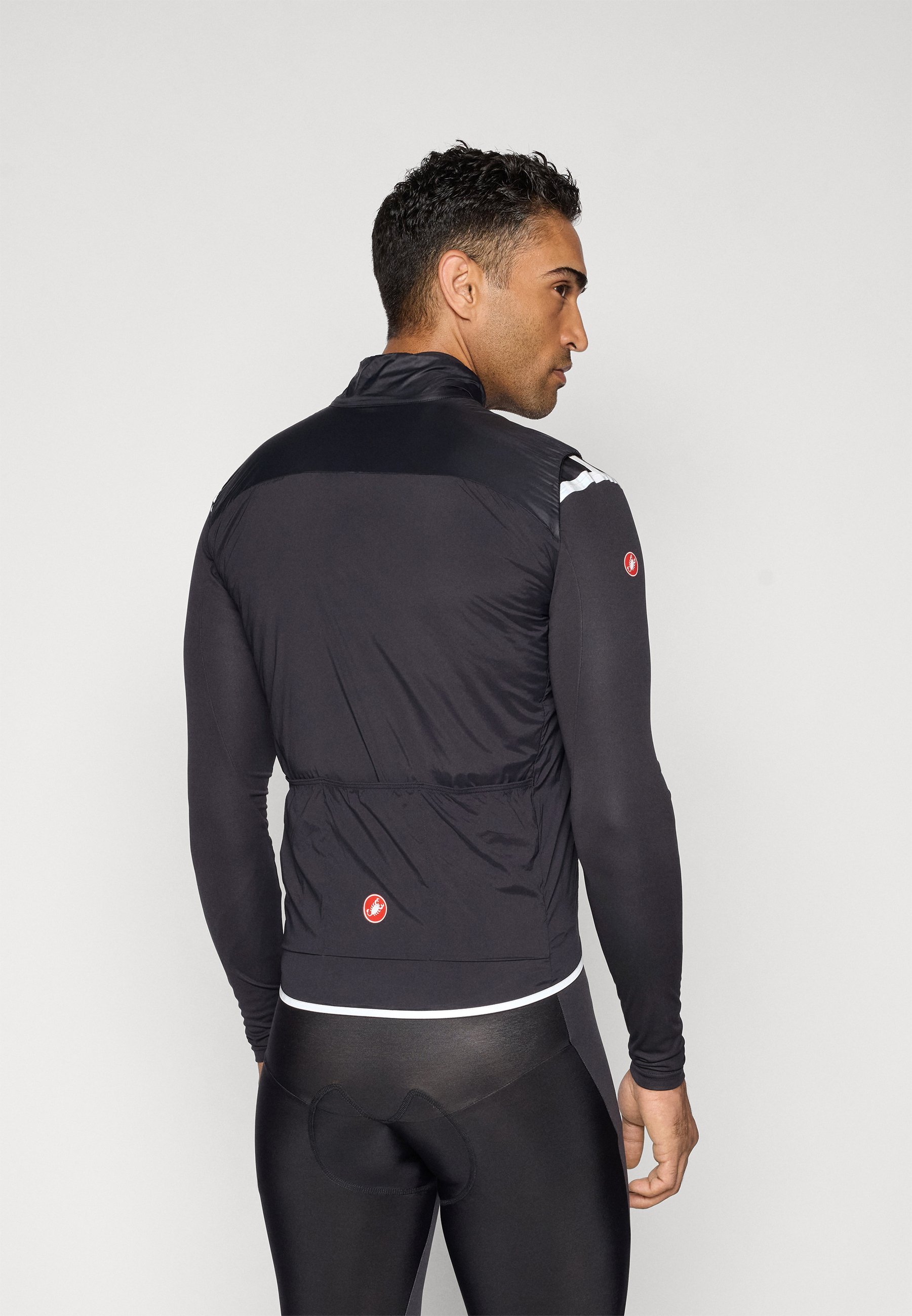 Castelli FLY DIRECT VEST - Wielershirt - lichtzwart/donkergrijs