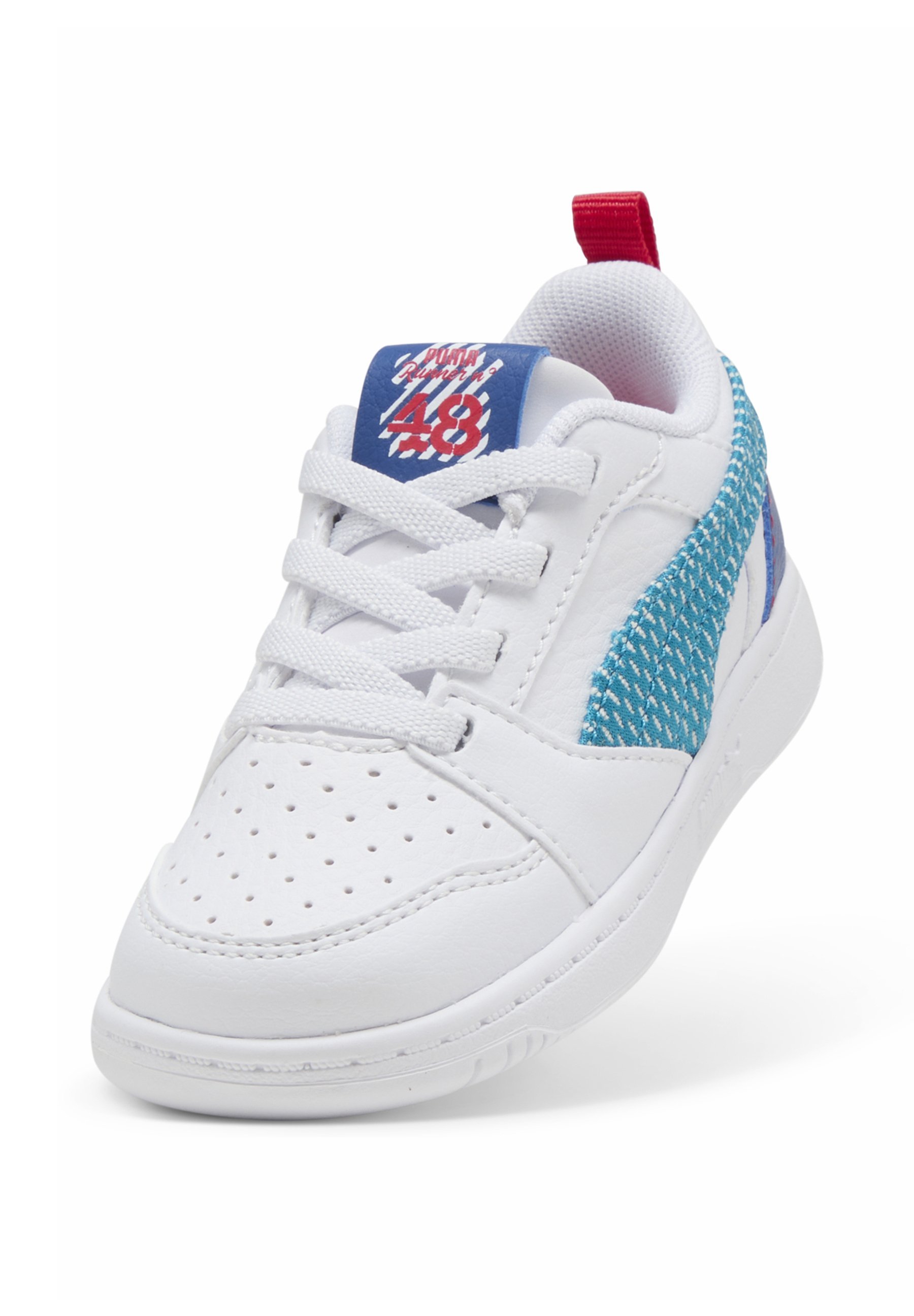 Baskets Puma REBOUND FUN - Chaussures bébé - blanc/bleu tropical/bleu roi