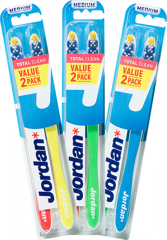 Jordan Total Clean Medium 2 zubné kefky