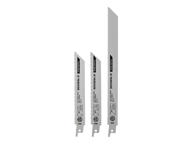 Conjunto de lâminas de serra PARKSIDE® Sabre PFSZ 3 B1, 3 folhas