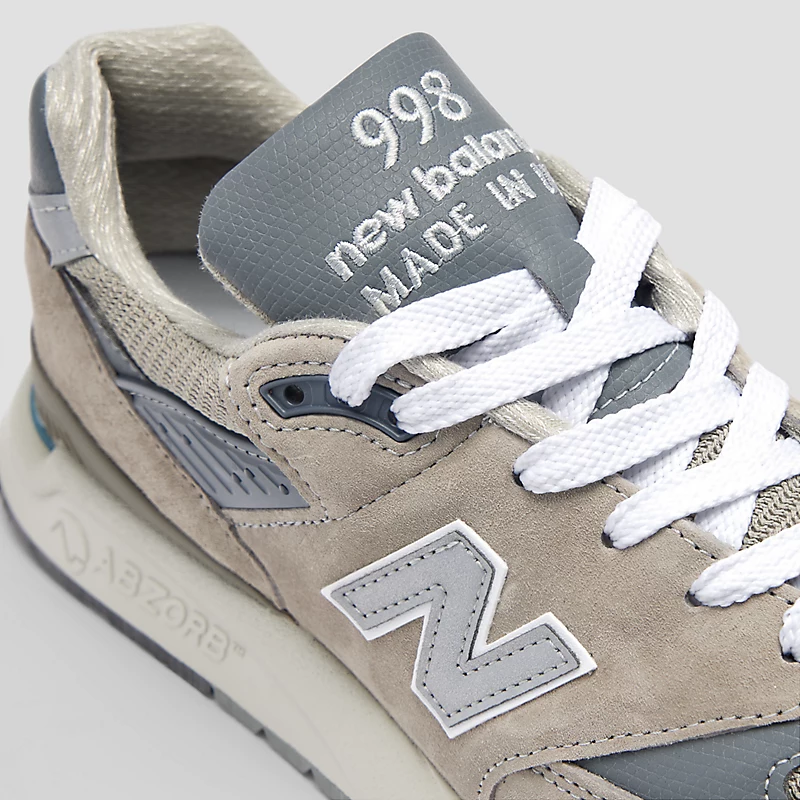 Unisex, gemaakt in de VS, Core 998 - Grijs met zilver