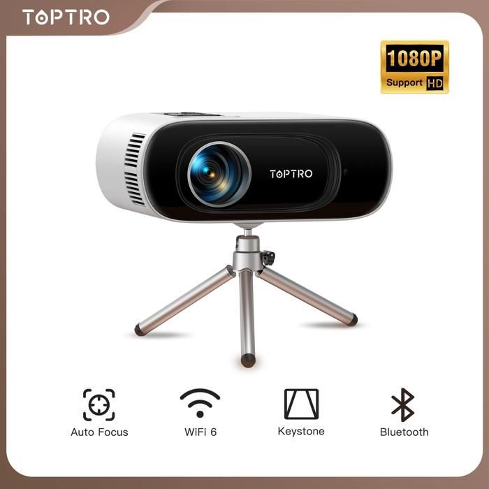Auto Keystone Mini -projektori Full HD Tukee 1080P 16000 lumenia Mini-videoprojektori WiFi Bluetooth