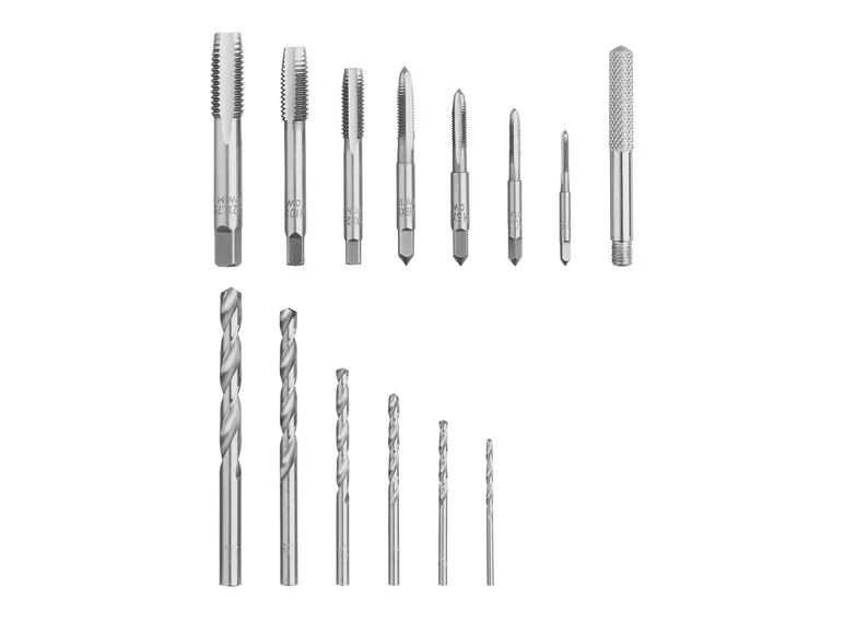 Conjunto PARKSIDE® Florestas e Tarauds PBSS 15 A1, 15 peças