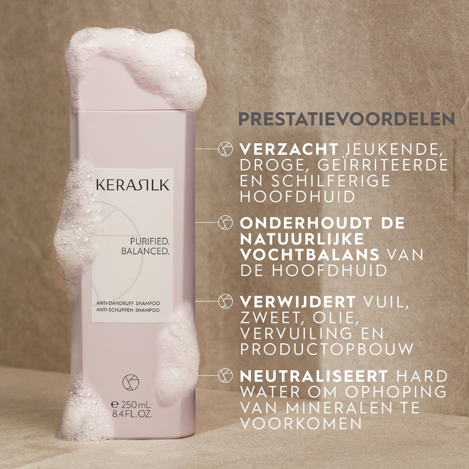 KERASILK matu šampūns pretblaugznu šampūns - 250 ml