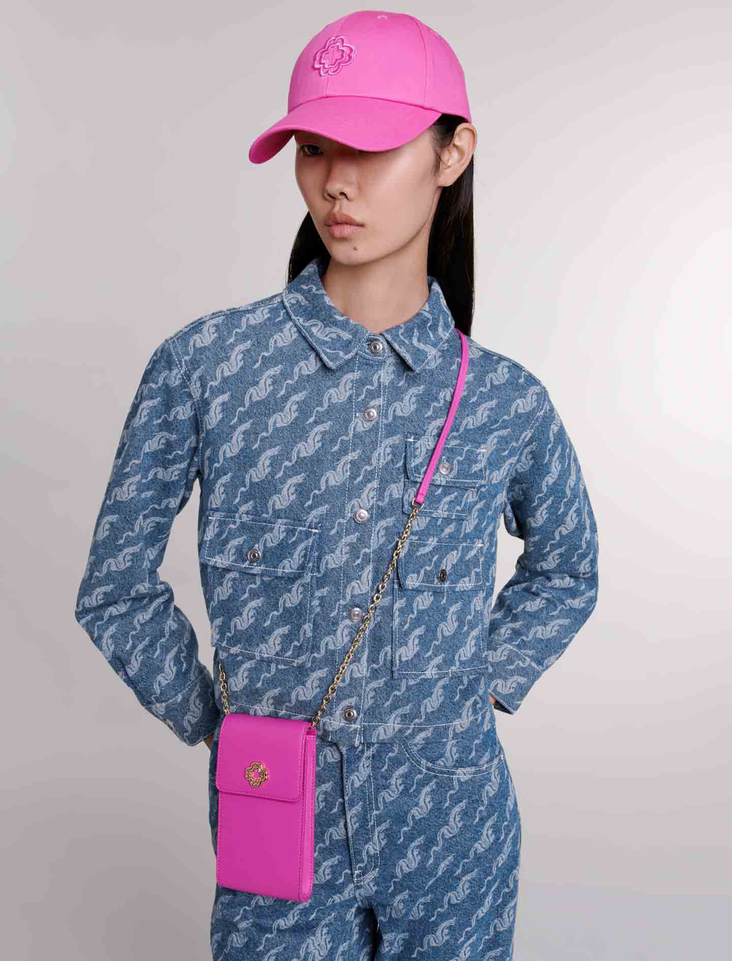 Cămașă din denim cu model - Albastră