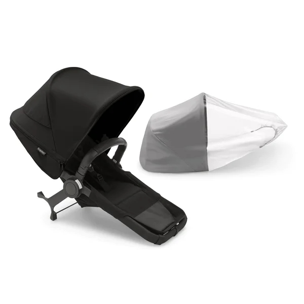 Bugaboo Donkey 5 Duo 2-in-1 -rattaasetti, musta/keskiyönmusta, keskiyönmusta