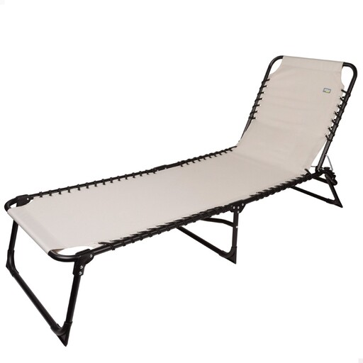 Aktive Cream Multi-Position Folding Sun Lounger