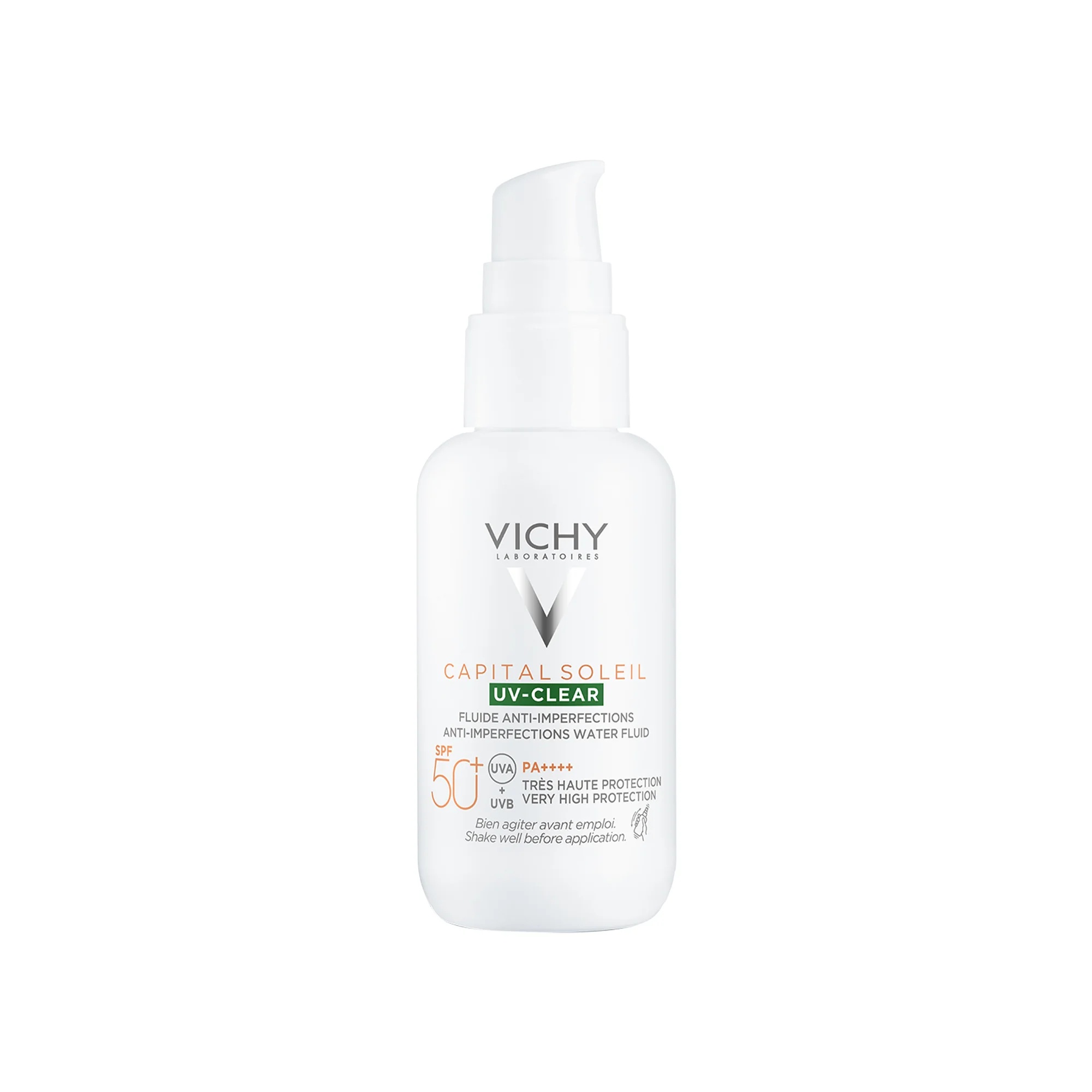 VICHY Vichy Capital Soleil UV Clear FPS 50+ Fluido contra imperfeições da pele 40 ml