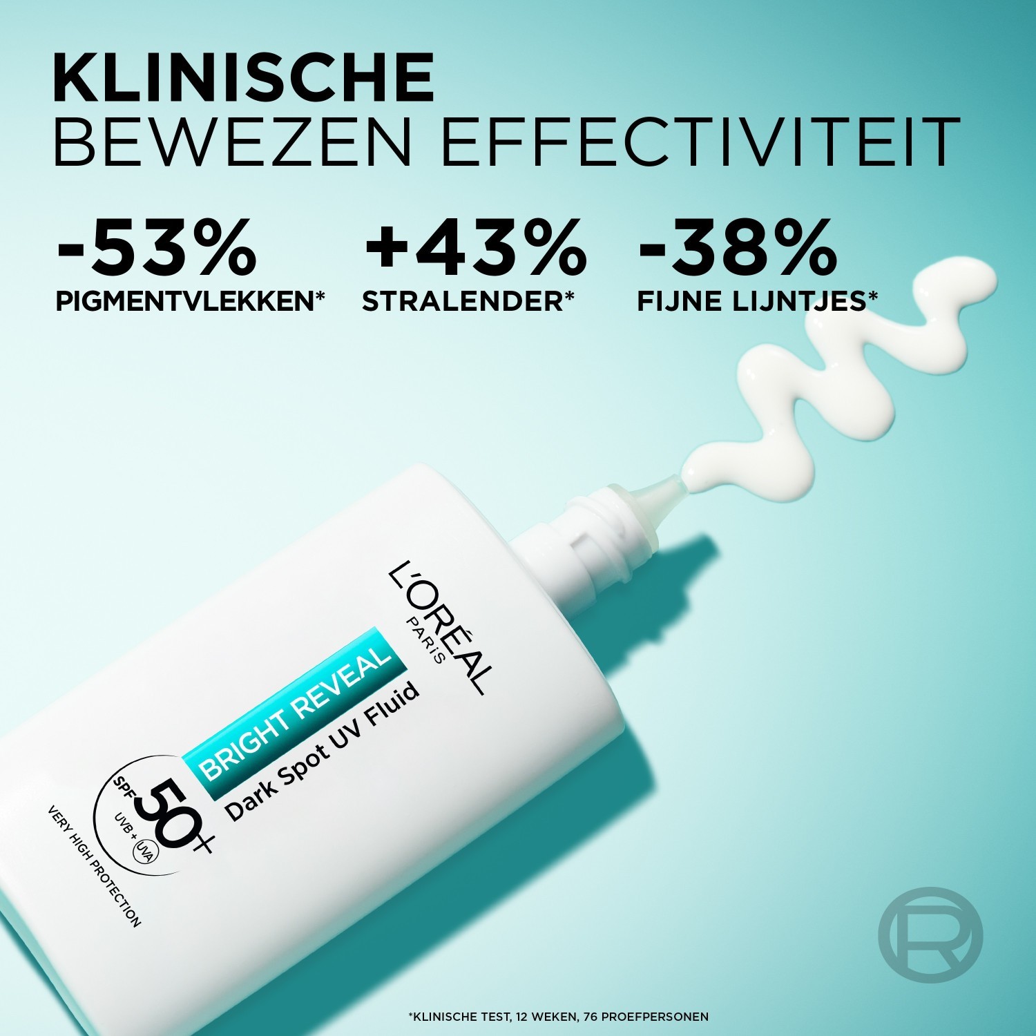 L'Oréal Paris Bright Reveal Dark Spot UV Fluid sejas krēms mitrinātājam SPF 50+ - 50 ml