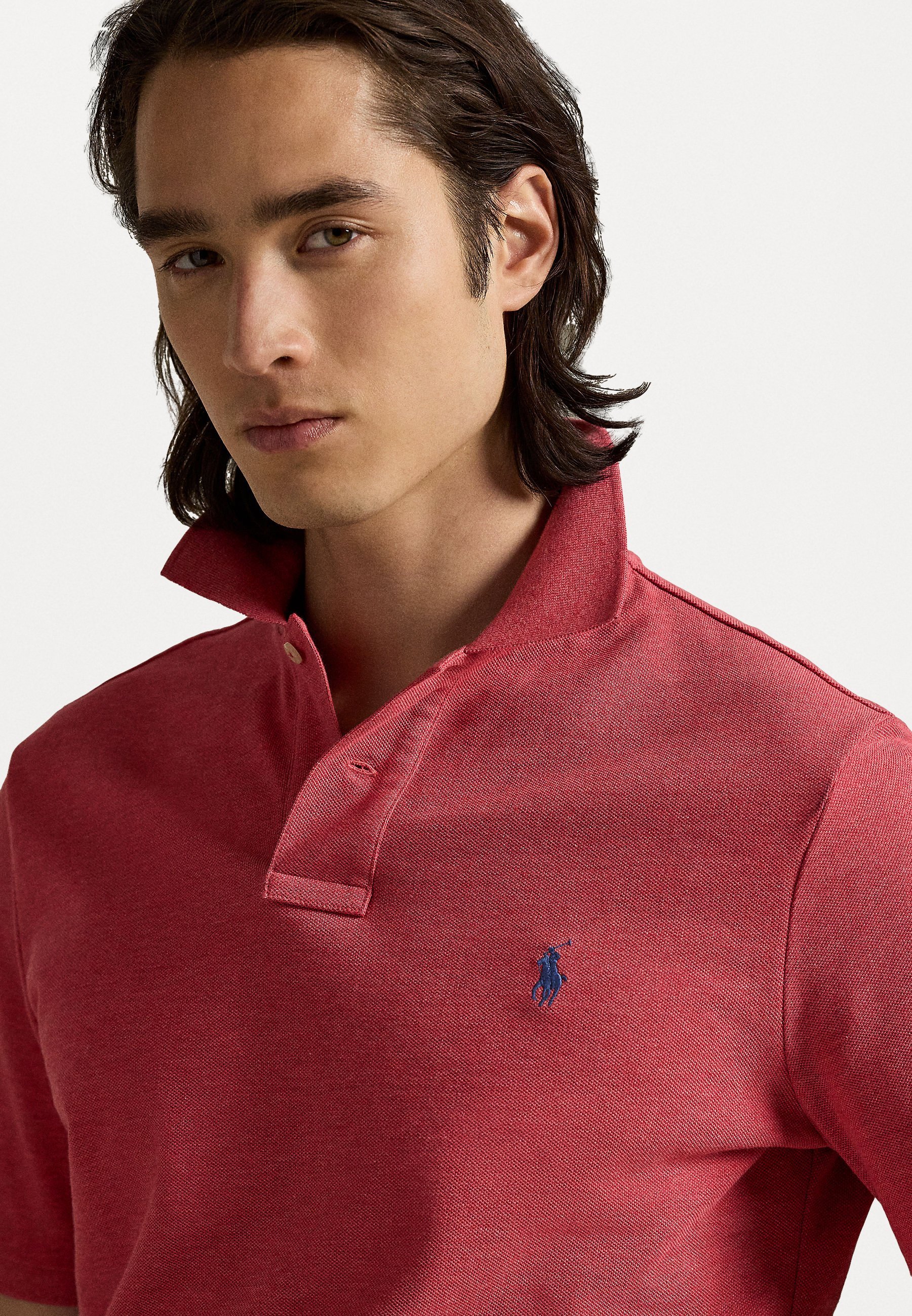 Polo Ralph Lauren Polo shirt met korte mouwen - carneoolrood gemêleerd