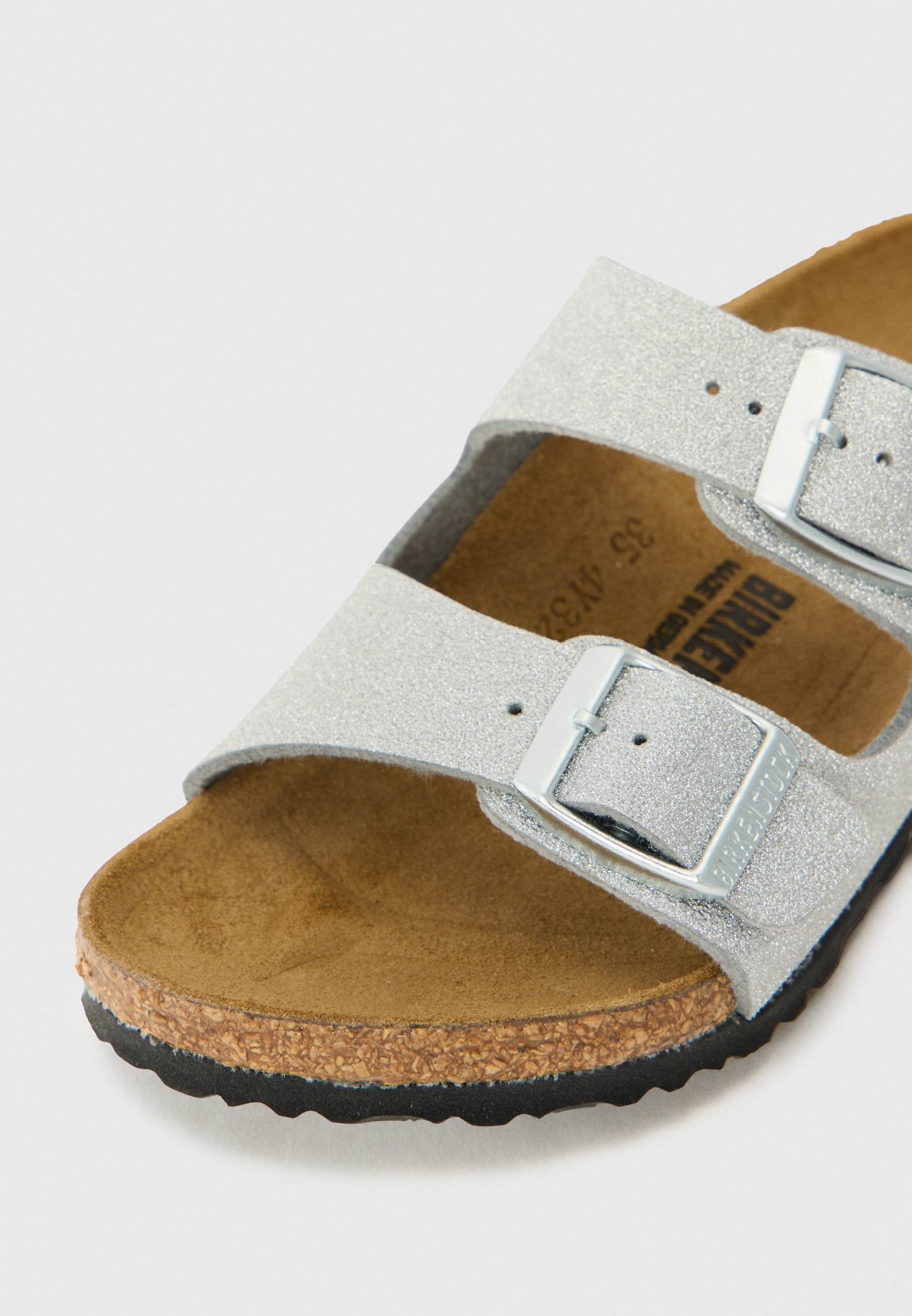 Sandálias Birkenstock ARIZONA UNISSEX - Prateadas com glitter brilhante