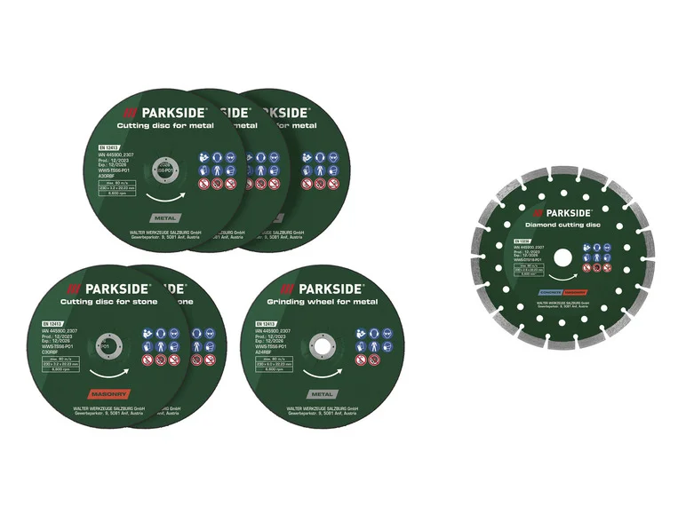 Disc de tăiere PARKSIDE® Zestaw, disc de debavurare, disc de tăiere diamantat, Ø 230 mm