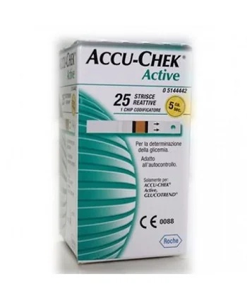 ACCU-CHECK Accu-Chek Active Blutzuckerteststreifen, 25 Stück